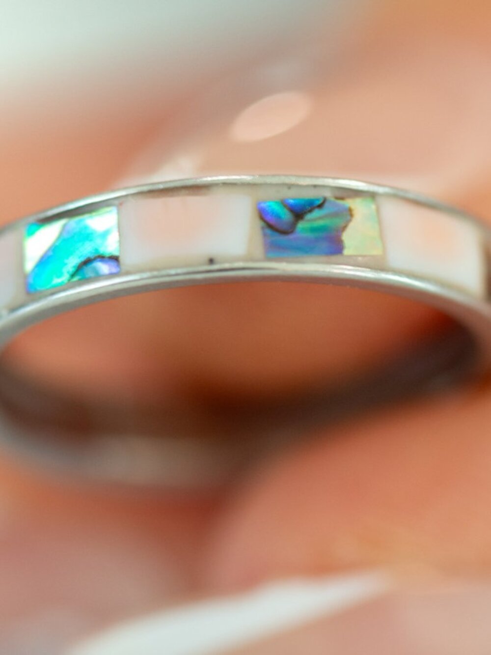 Abalone and Mother of Pearl Ring